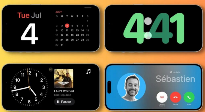 崇川苹果手机维修分享iOS17横屏充电待机显示有什么好处 