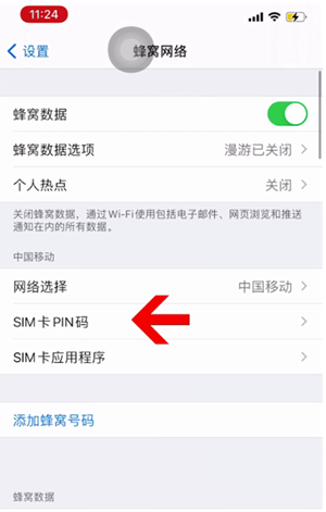 崇川苹果14维修网分享如何给iPhone14的SIM卡设置密码 